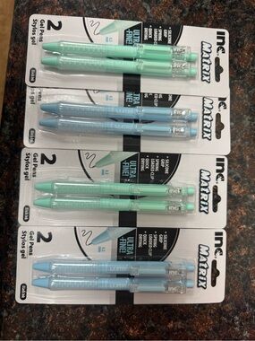 INC International Concepts Matrix Gel Pen 2-Pack - Mint Green & Light Blue